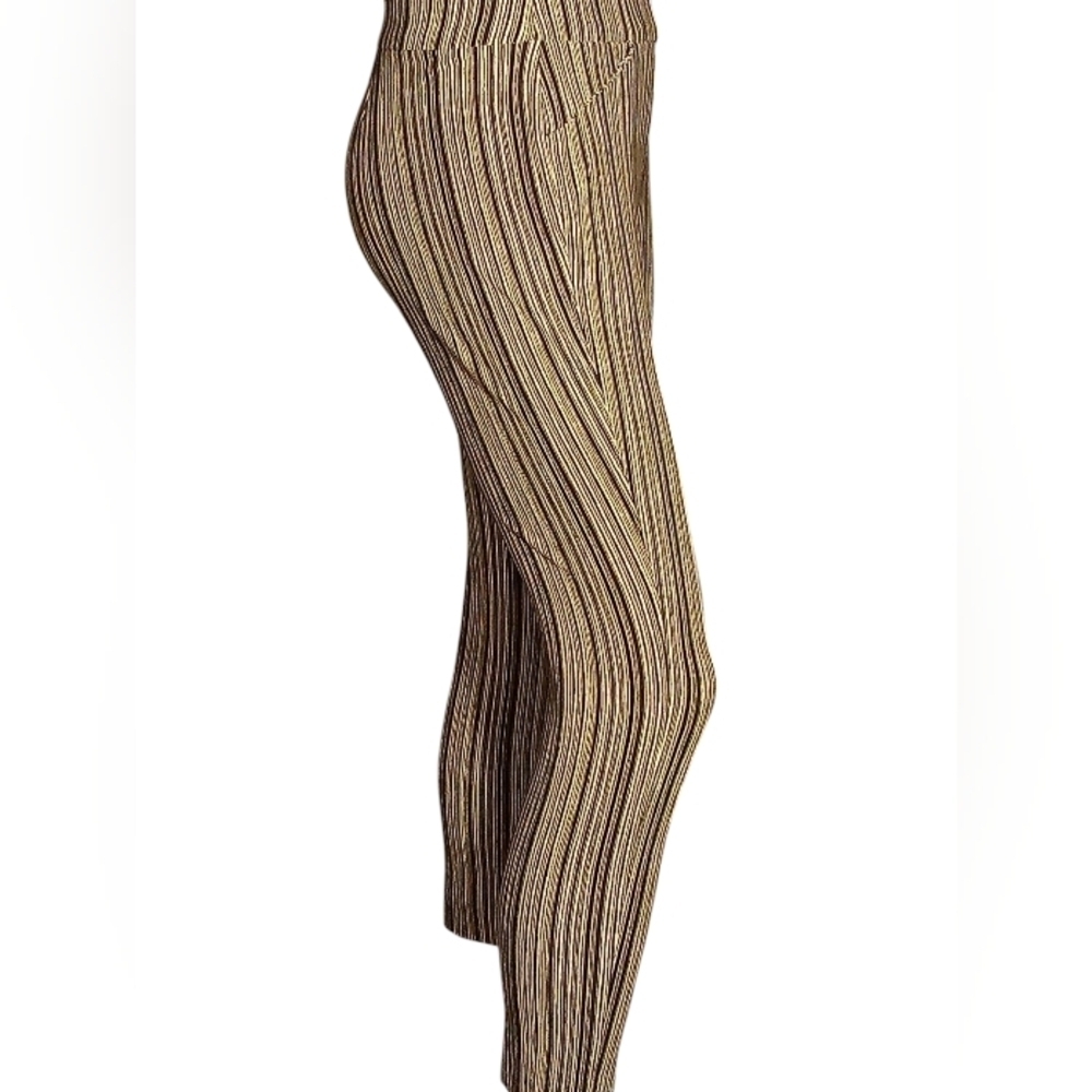 Chicos Travelers - Cropped Pants With Black & White Stripes, Faux Front Pockets, - Picture 4 of 14